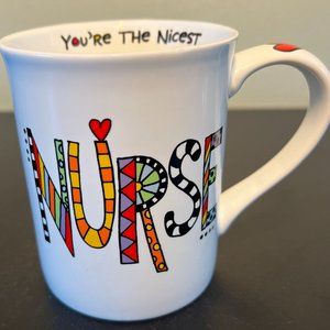 Our Name Is Mud NURSE Porcelain Mug with Artwork by Lorrie Veasey